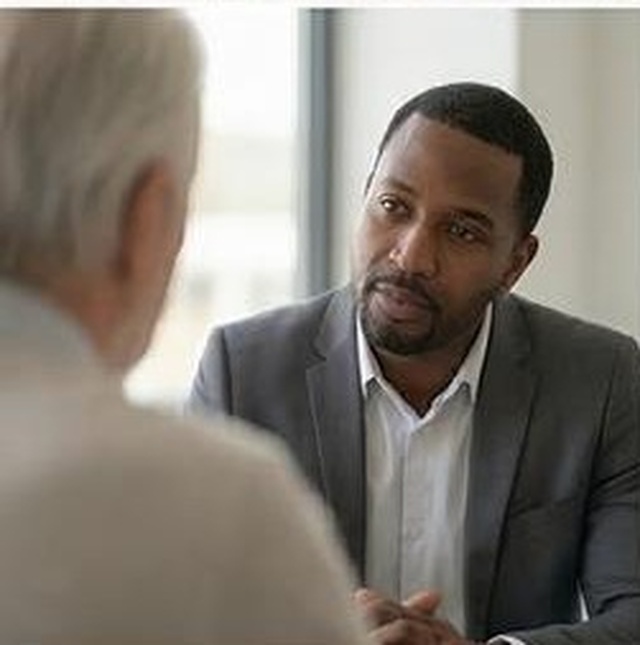 Professional handshake building trust